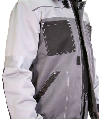 Костюм 'ЛИГОР' с брюками т.серый с серым/чёрным (до 62 размера)