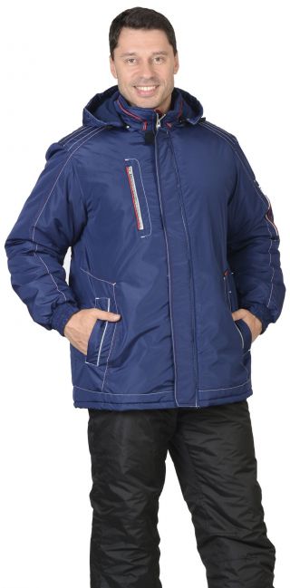 Куртка 'АЛЕКС' : зимняя, мужская, цв. т-синий