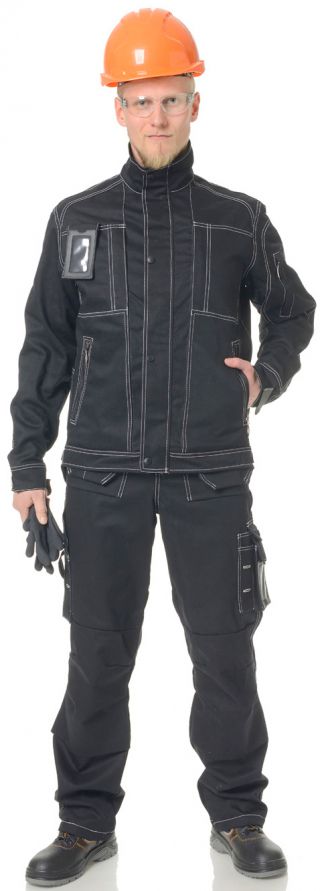 Костюм Викинг с брюками (тк.Мадейра,320 гр/м.кв) , черный