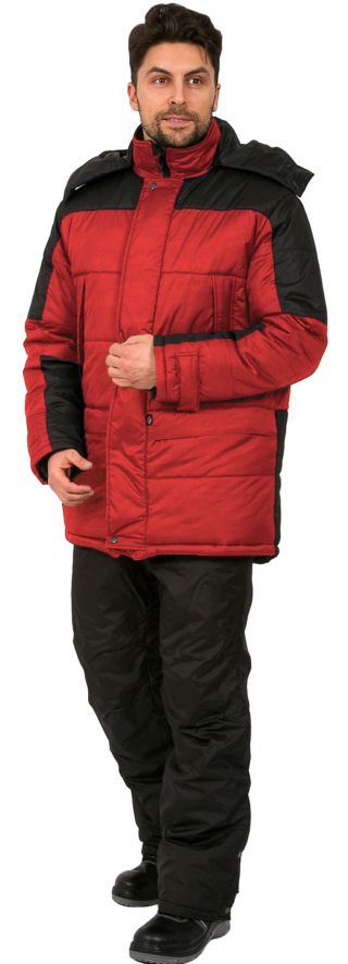 Куртка ЕВРОПА ( тк.Дюспо), красный/черный