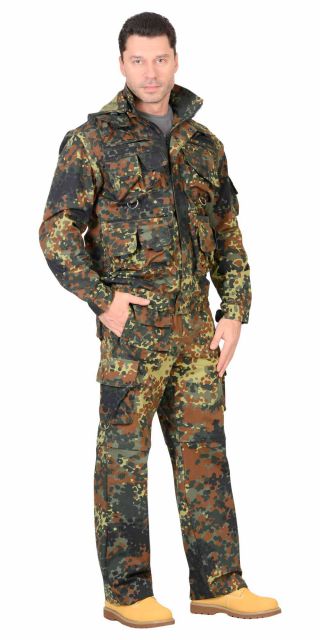 Костюм ТИГР трансформер, куртка, брюки (тк. Рип-стоп 210) КМФ Флектарн