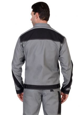 Куртка 'ПЕКИН' серый с черным пл. 280 г/кв.м