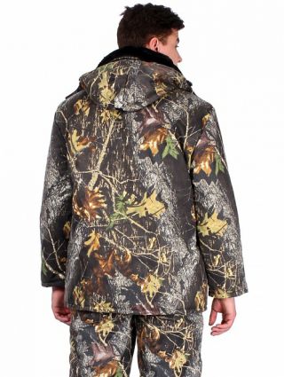 Куртка 'ОХОТА' утеплённая (тк.Смесовая,210), КМФ лес
