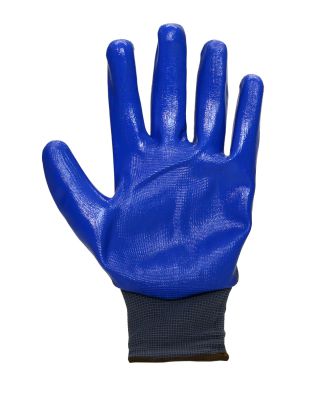 Перчатки НейпНит Safeprotect (нейлон+нитрил, серый с синим)