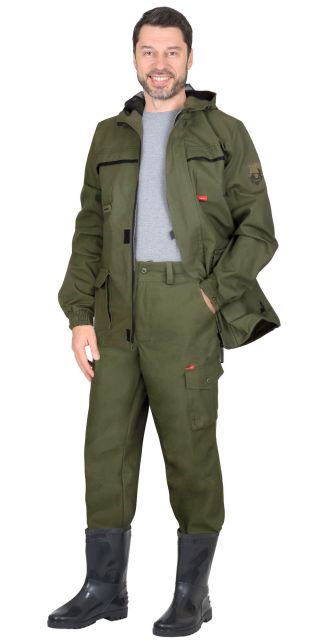 Брюки ГЕО, тк.палатка 260 гр/м.кв, цв.хаки