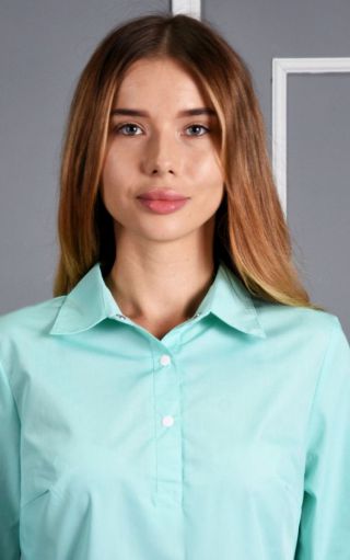Блуза АЛИНА, тк.тиси, цв. мята