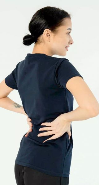 Футболка мед. с принтом, цв.т.синий