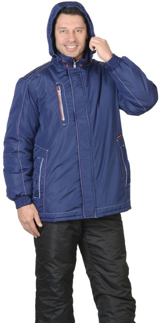 Куртка 'АЛЕКС' : зимняя, мужская, цв. т-синий