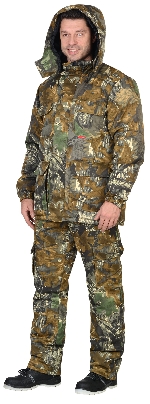 Костюм 'ФОРЕСТ': зимний куртка дл., брюки (тк.CROWN-230) КМФ 'Тёмный Лес'