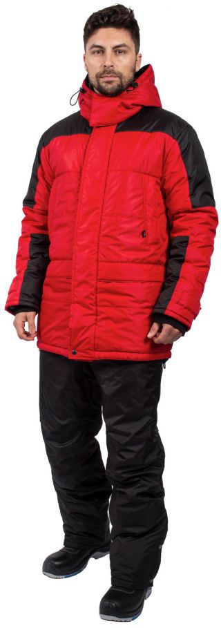 Куртка ЕВРОПА ( тк.Дюспо), красный/черный
