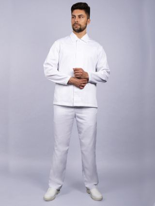 Костюм 'ХАССП-Премиум' мужской (ткань Салюс, 210), белый