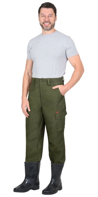 Брюки ГЕО, тк.палатка 260 гр/м.кв, цв.хаки
