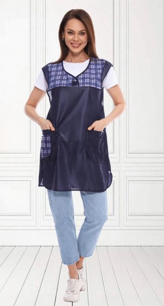 Фартук МАТРЁШКА, цв.т.синий